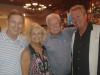 Linda & John Sears (rt.) chatted w/ Mike Truitt (Merrill Lynch ) & Tom Ruark (owner Lighthouse Sound & Glen Riddle) in the beautiful lounge.
